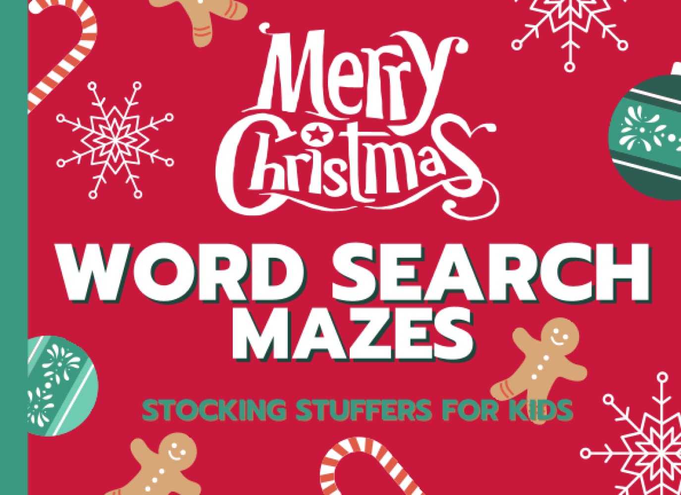 Stocking Stuffers for Kids Christmas Word Search and Mazes: Fun Puzzle Gifts for Kids