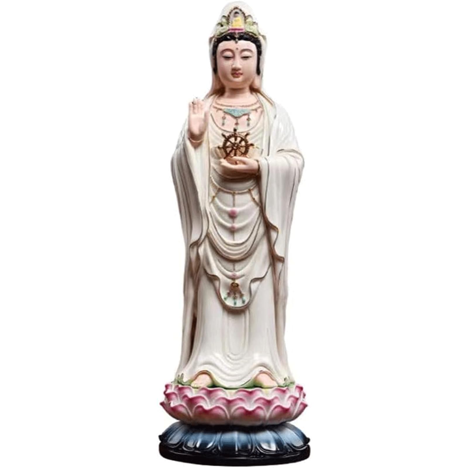 Estatua de cerámica de Buda Guanyin para decoración Zen, estatuilla de Buda, Escultura de Regalos de felicitación de inauguración de la casa