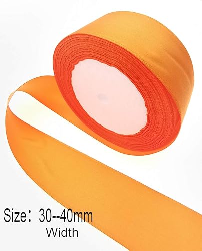 Miniatura 6 de Cinta de tela de satén de color sólido para manualidades, envoltura de regalos, lazo para el pelo, decoración de bodas... (azul claro, 1 pulgada x