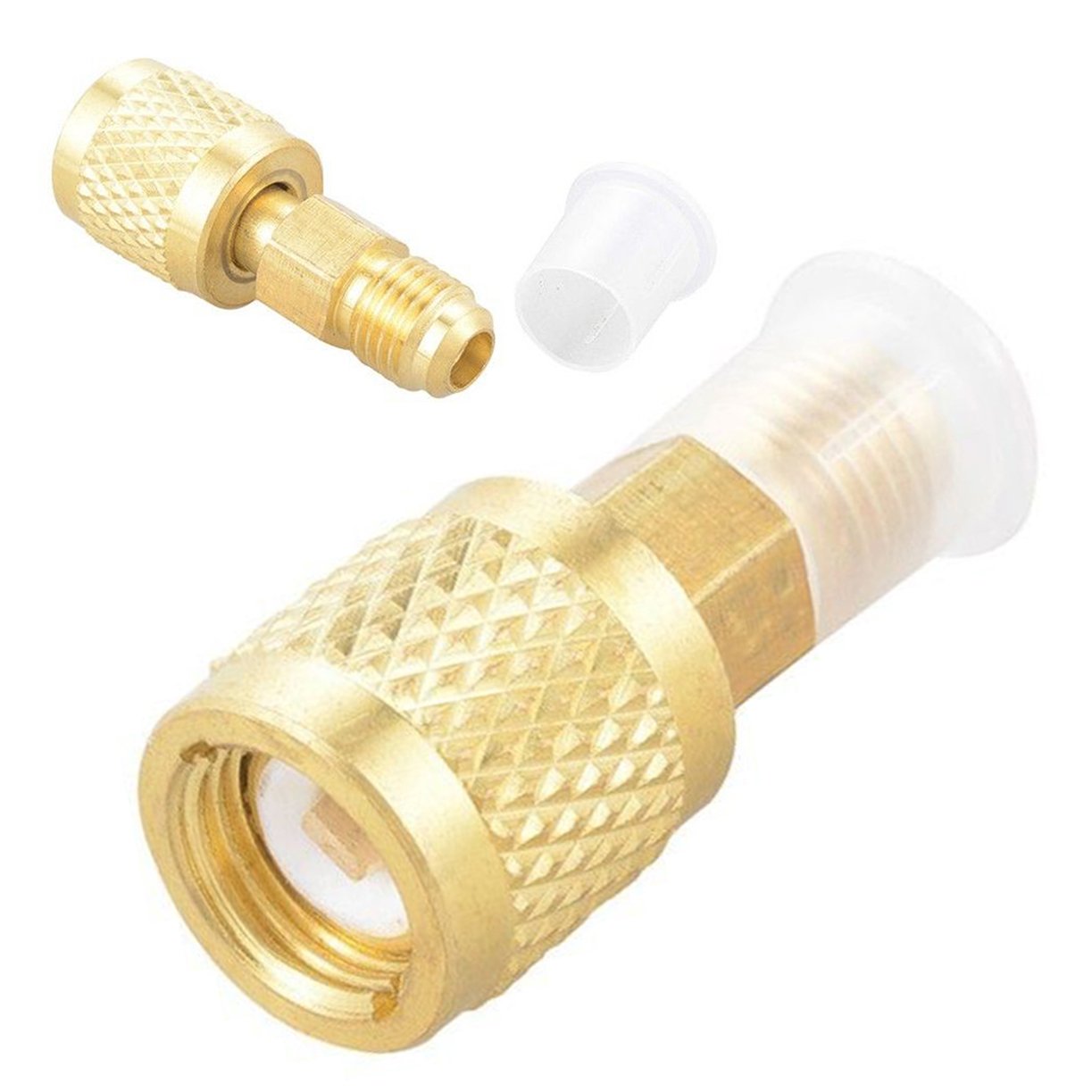 Adattatore Aria Condizionata R410 - Ottone, 1/4" Maschio To 5/16" Femmina, Per Ricarica Refrigerante Mini Split - Foto 6