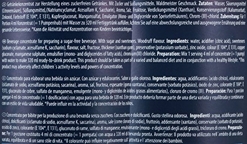 Multipower Fit Active Drink Konzentrat – Konzentrat zur Herstellung zuckerfreier Fitness Getränke für Sportler und zum Muskelaufbau – Waldmeister Geschmack – 1 x 1 l