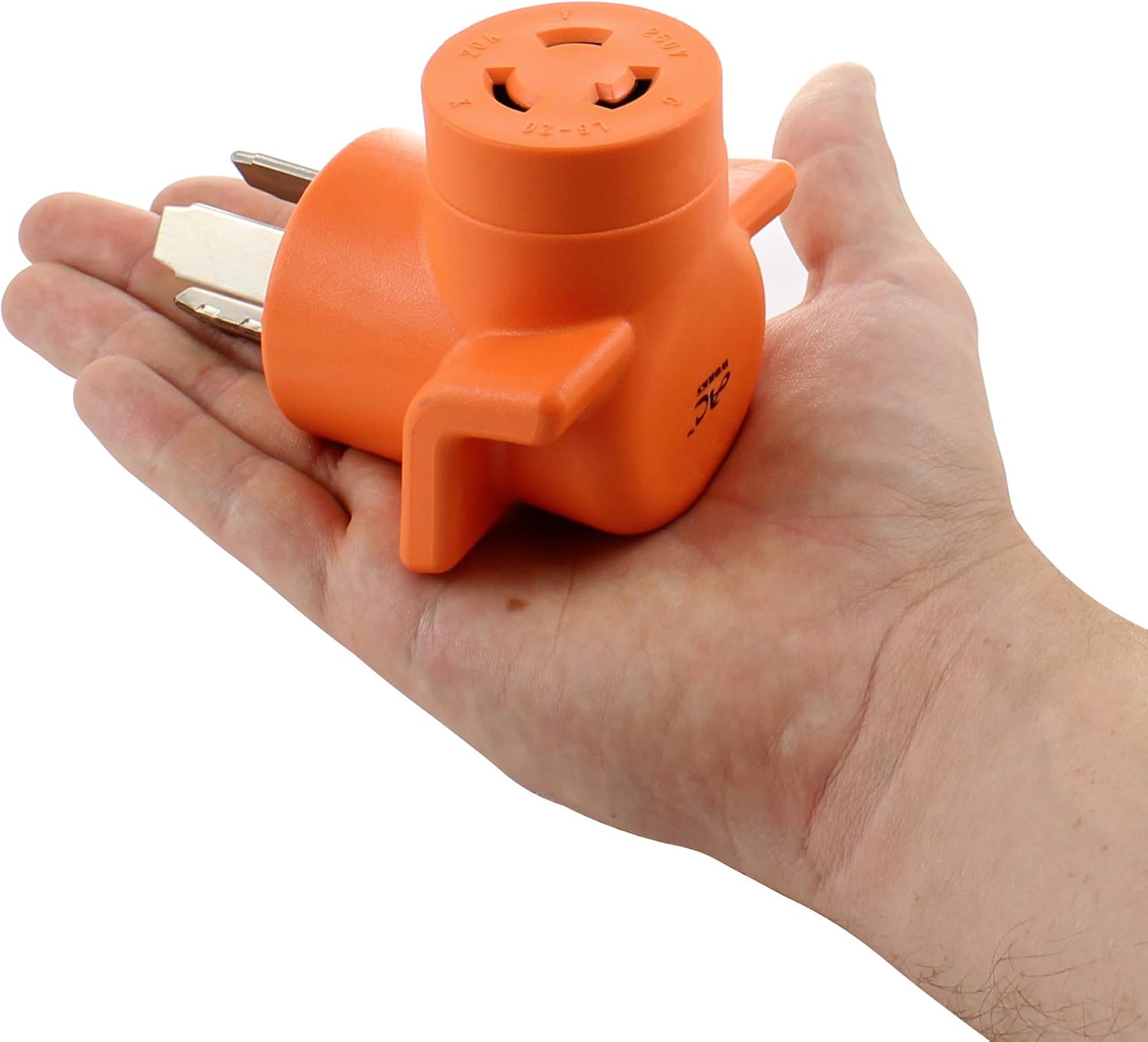 Weekly Top Sale AC WORKS 30 Amp 3-Prong Dryer Wall Outlet Adapter (To L6-20 20A 250V Locking)