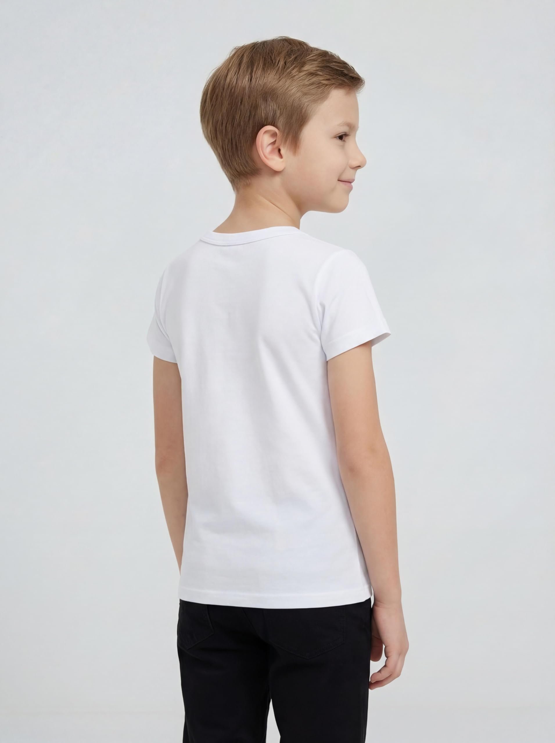 TupTam Maillot de Corps Enfant – Lot de 5 Débardeurs Garçon Manches Courtes, 100% Coton