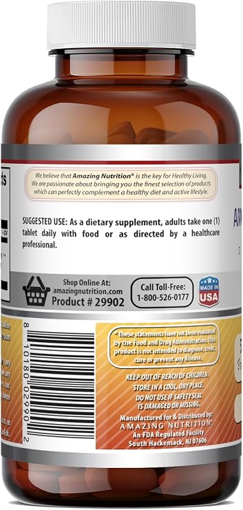 Amazing Formulas Rutin 500 Mg Tablets Supplement - Non-GMO - Gluten-Free - Made in the USA - 1 Pack -100 Count