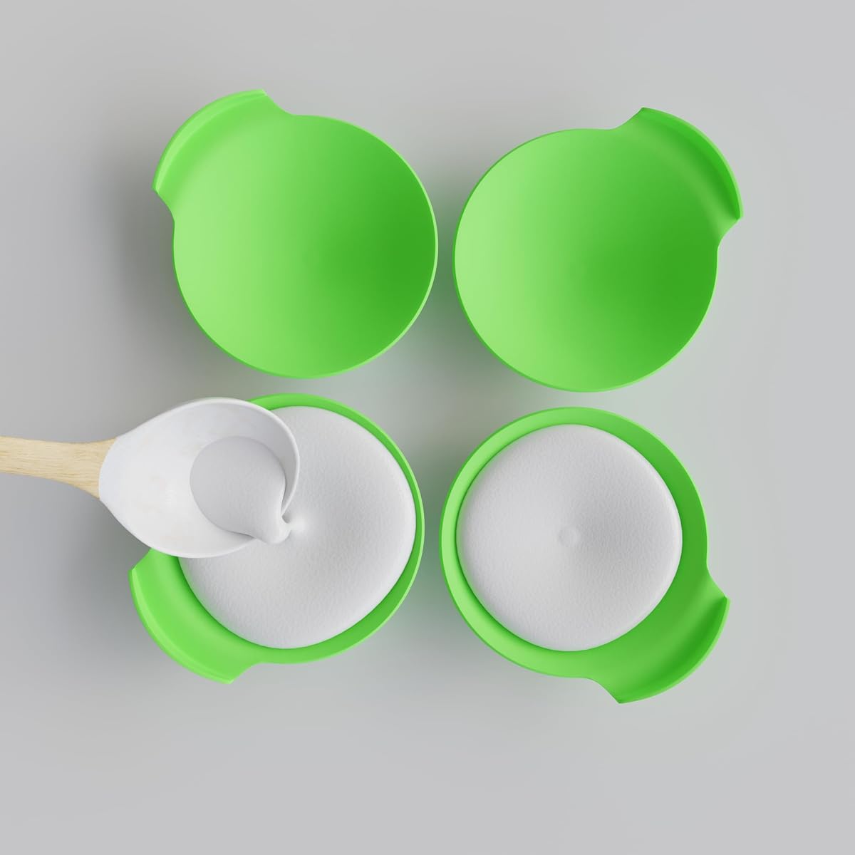 Clazkit Silicone Idli Maker Plate (8 Pcs) | Food Grade Non-Stick Idli Stand for