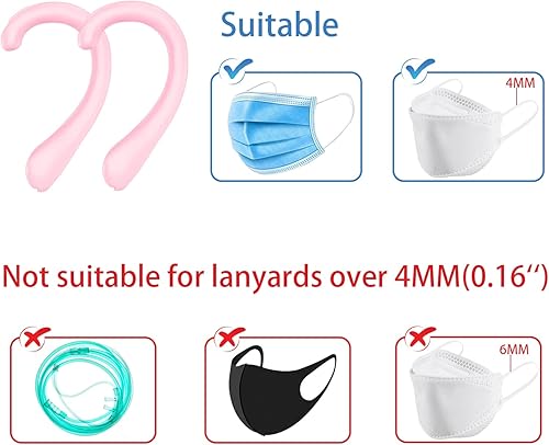 Miniatura 9 de OKAICEN Protector de oreja de silicona suave para las orejas, alivia las molestias de los oídos, orejeras de silicona antideslizante (varios