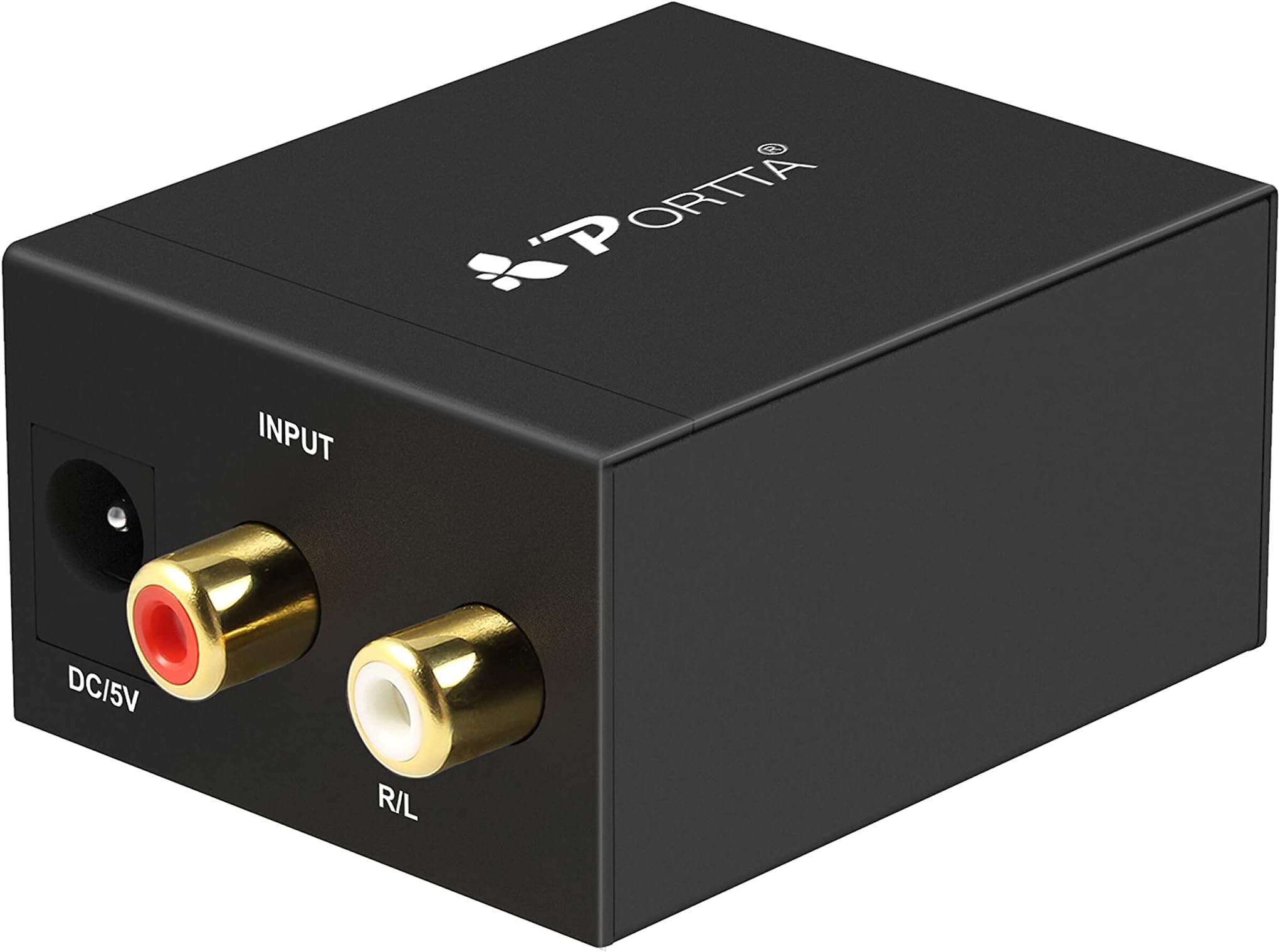 Portta Audio Converter Analog R/L RCA to Digital Coax/ Toslink Audio Converter Support 2 channel Stereo LPCM CH2.0 without Decode Function for PS3 XBox HD DVD PS4 Sky HD Plasma Blu-ray Home Cinema Systems AV Amps Apple TV
