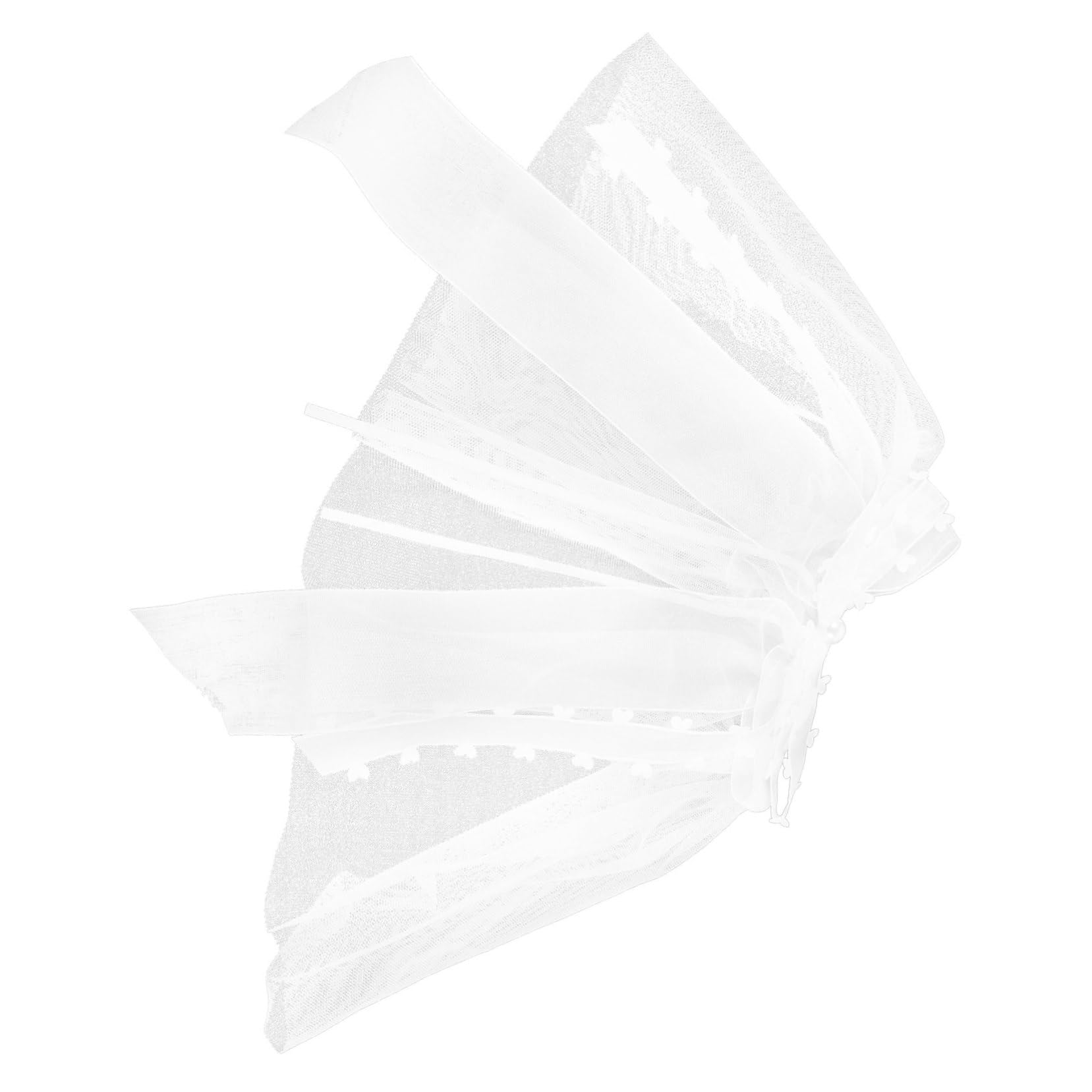 Velo da Sposa per Animali Domestici Fiocco per Gatto Copricapo Accessorio per Cane Matrimonio con Clip