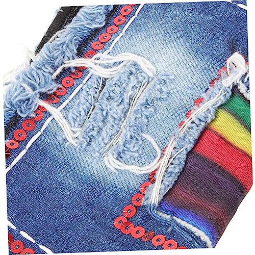 Patchs de réparation pour jeans en denim STOBOK : kit complet pour couture