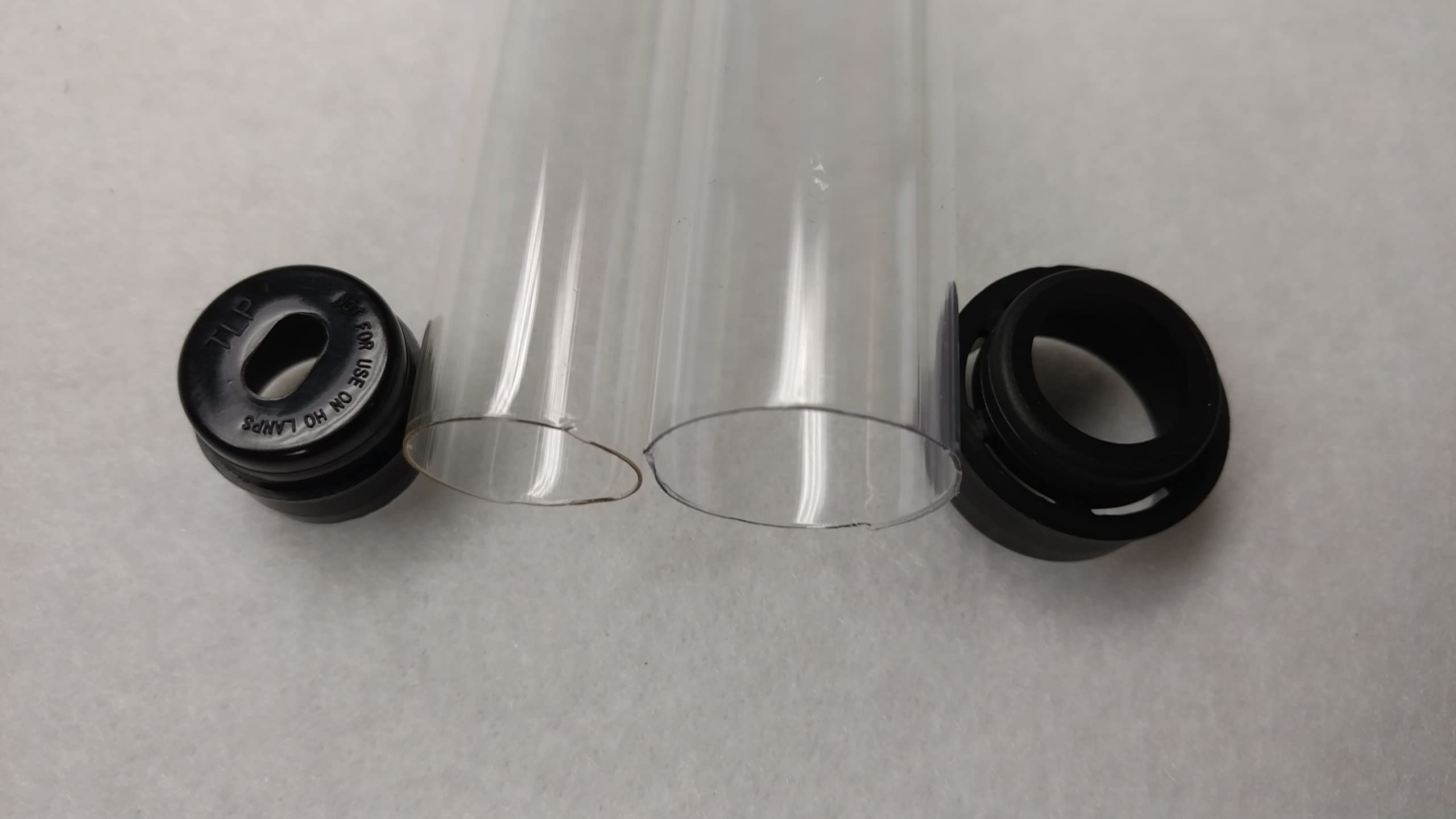 4' CLEAR TUBE GUARDS FOR T8/F32 FLUORESCENT TUBES (4)