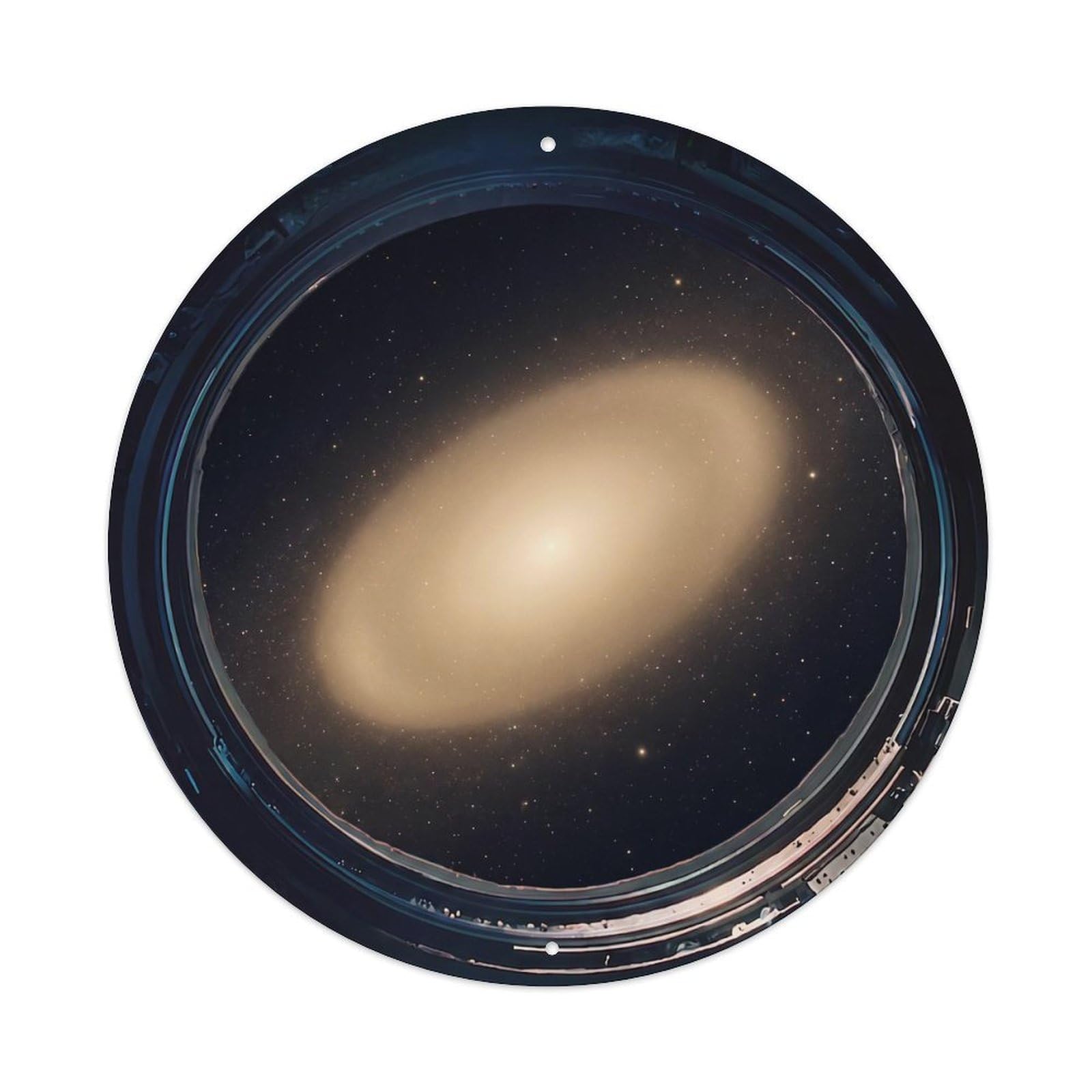 Elliptical Galaxy View Metal Tin Sign