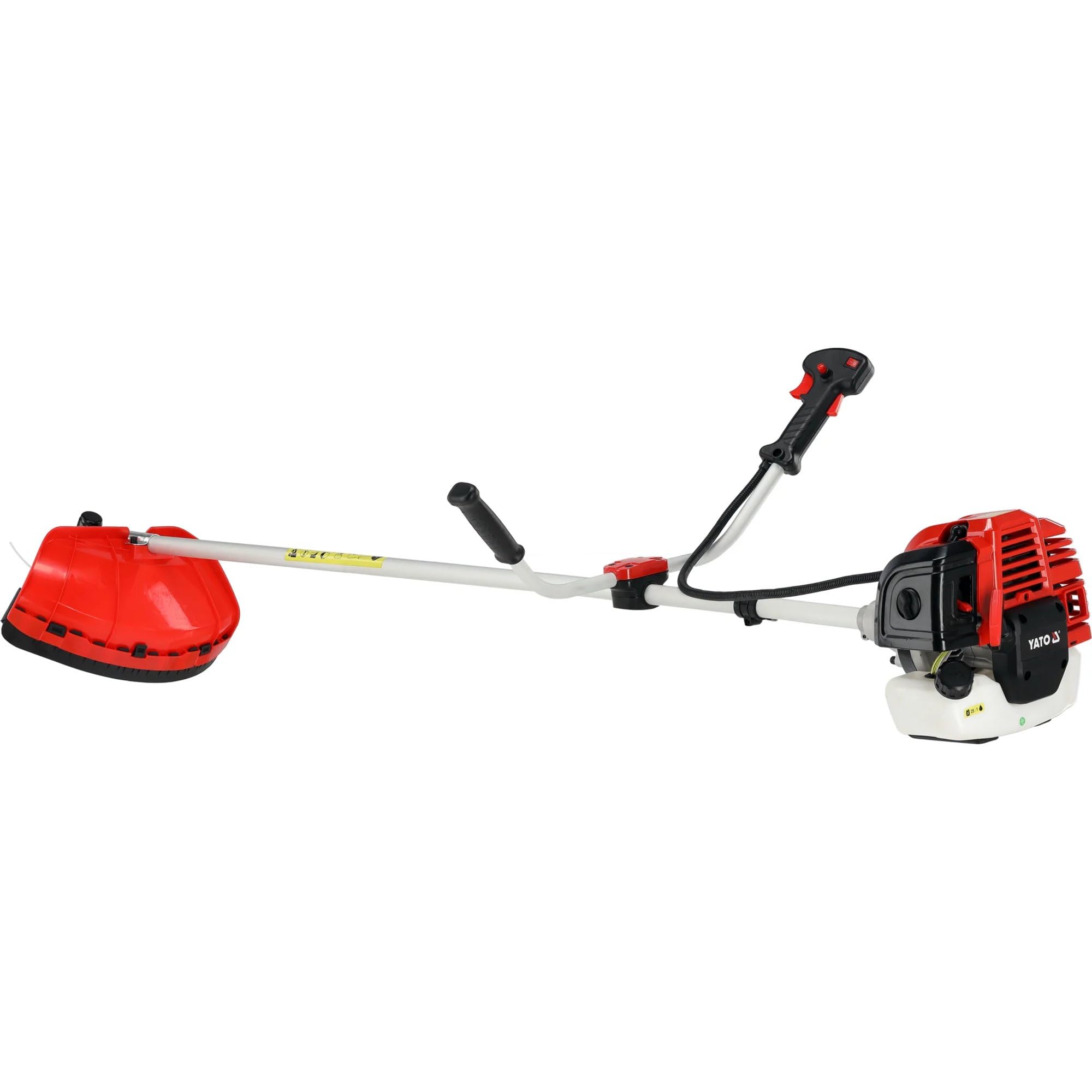 Desbrozadora de gasolina con amplio equipamiento, motor de 2 tiempos de 52 cm³, 1,45 kW de potencia, herramienta de corte resistente para jardín y cuidado de zonas verdes