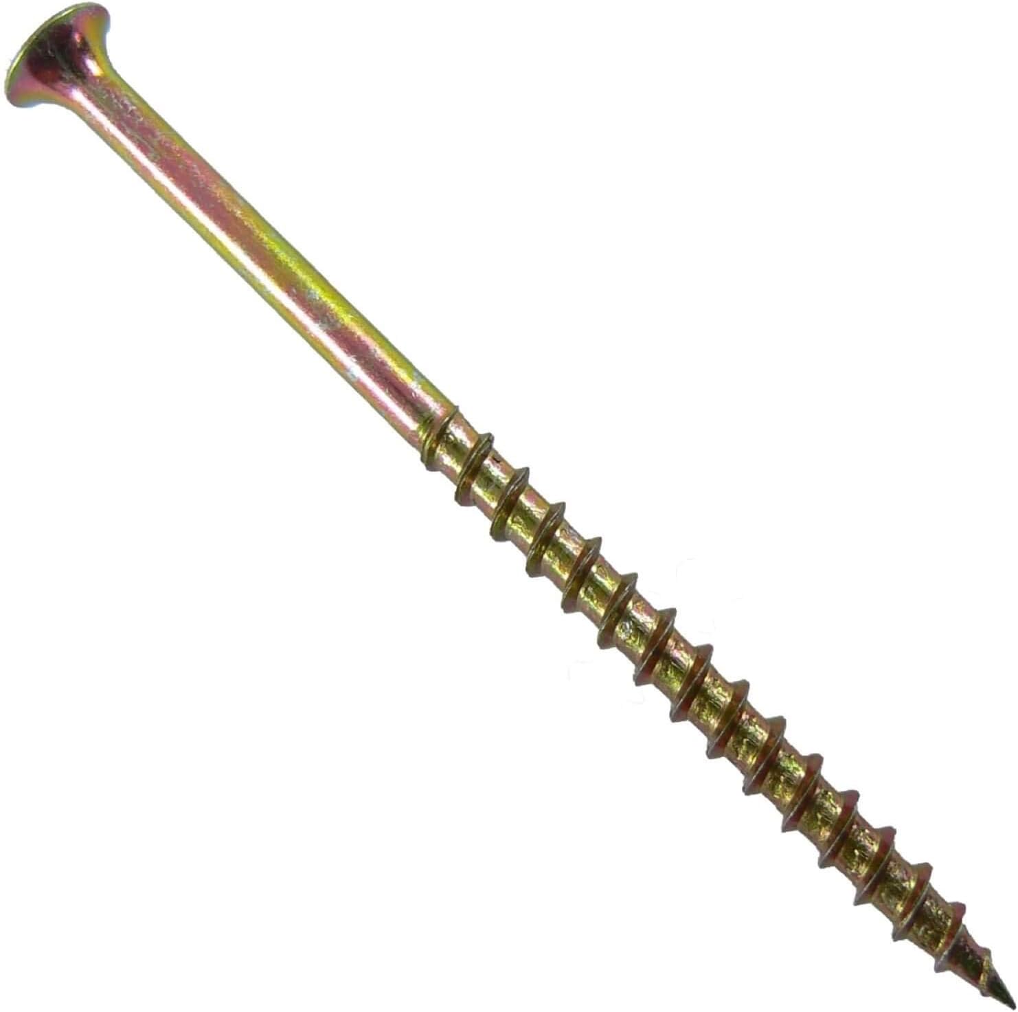 Drywall Screws: Yellow ZINC #10 x 3-1/2 (5 lbs - APX. 275 Screws) COARSE Thread Drywall Screws (or sheetrock Screws) Gypsum Board, sheetrock, plasterboard. Use for All Purpose Wood Screws