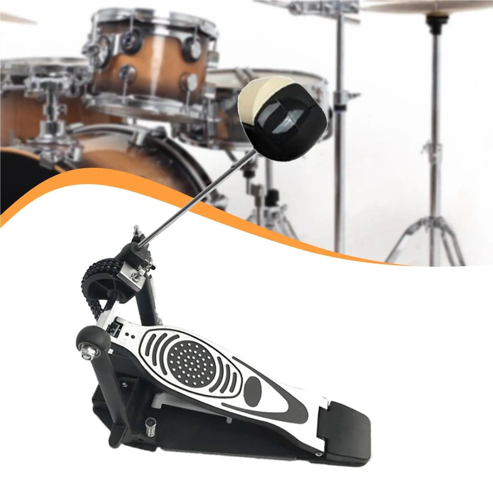 Pédale de grosse caisse rechange, accessoire professionnel et stable for instruments percussion batteurs Pour Jeu De Grosse Caisse Et Batterie éLectronique