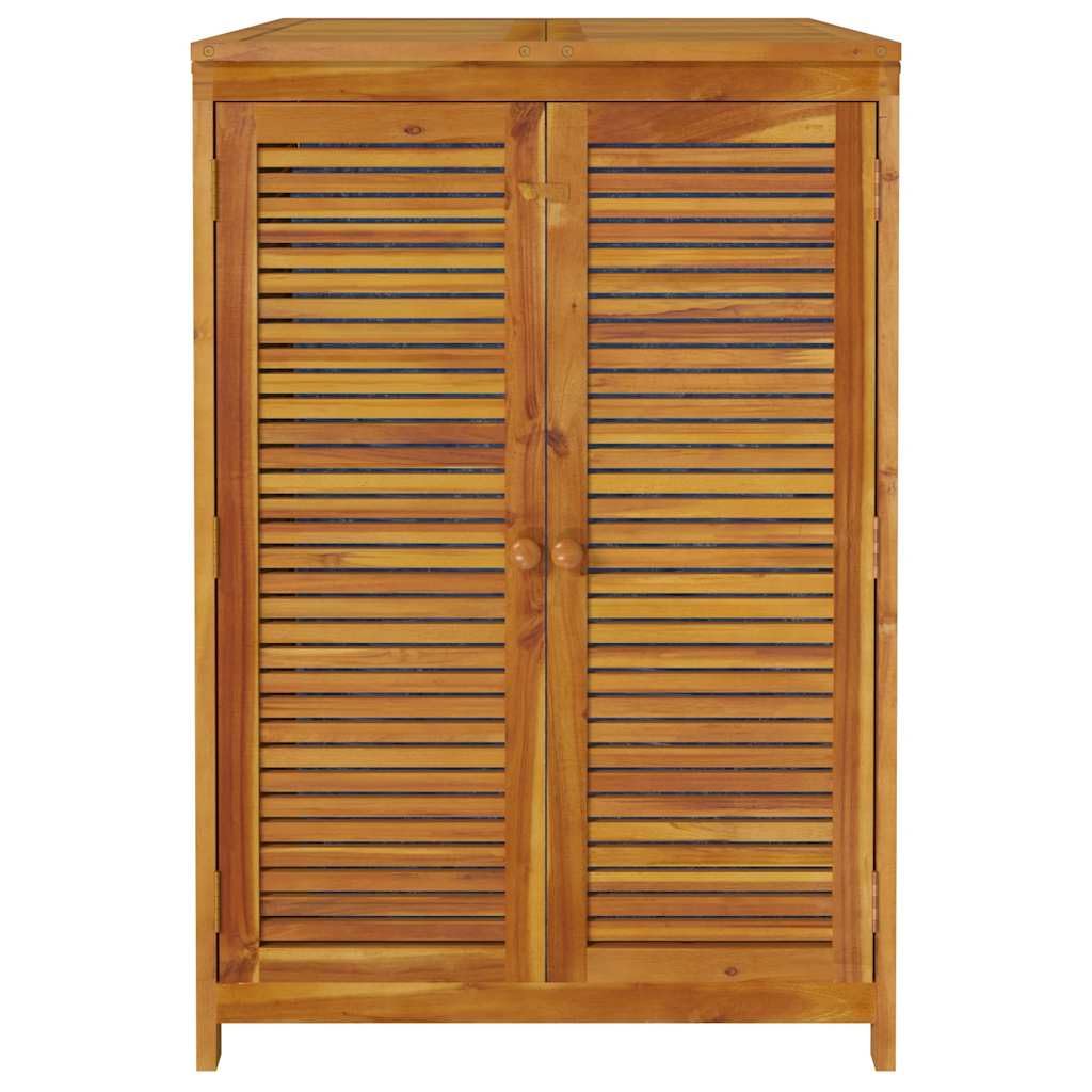 Cassapanca da giardino, 70 x 87 x 104 cm, in legno massiccio di | contenitore per esterni, per cuscini, coperte, con porte, sacchetto impermeabile, istruzioni di montaggio (lingua italiana