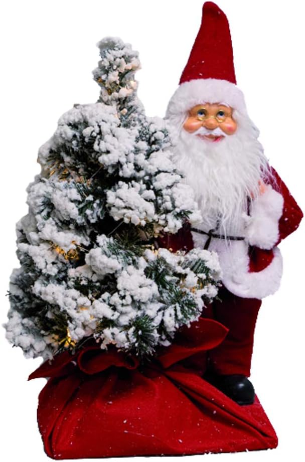 albero di natale innevato