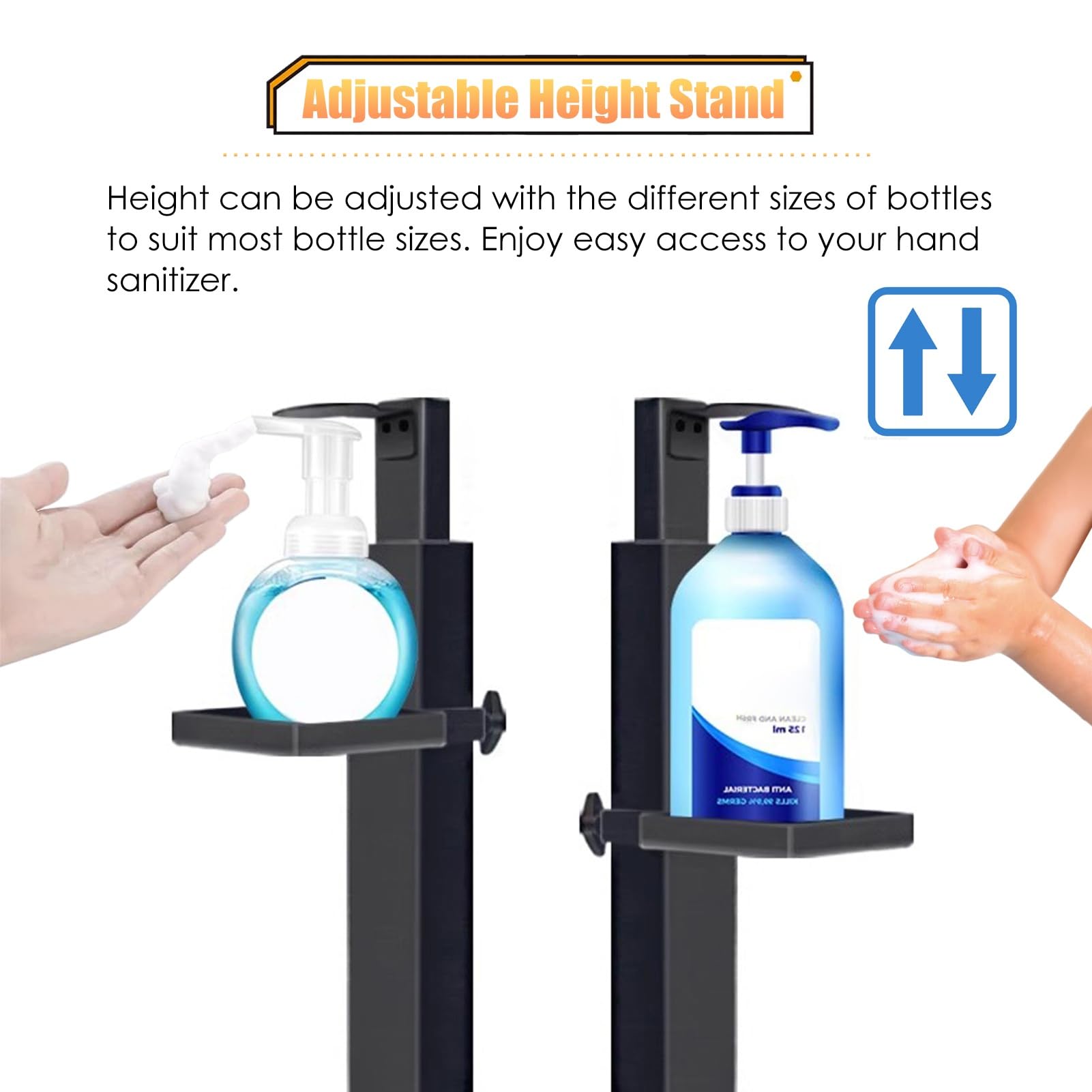 Supporto per Disinfettante Supporto Disinfettante Liquido Per Disinfettare Le Mani A Pedale, Dispenser Liquido Per Scuole Alberghiere E Ospedali, Supporto Per Pavimento Igienizzante Senza Contatto