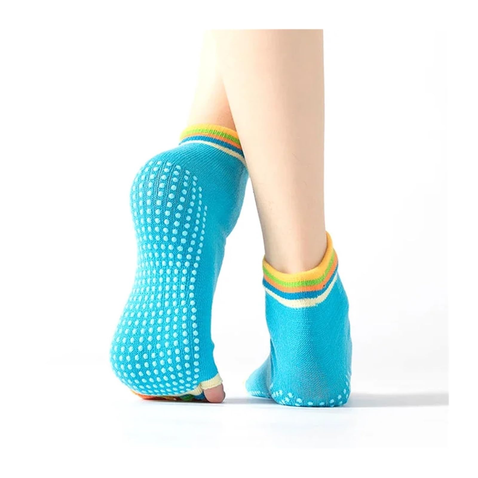 Calcetines de Yoga for mujer, medias deportivas de media punta for Ballet, danza, gimnasio, deportes, Pilates, agarre antideslizante, cómodos y transpirables Adecuado Para Yoga, Danza, Deportes, Fitne