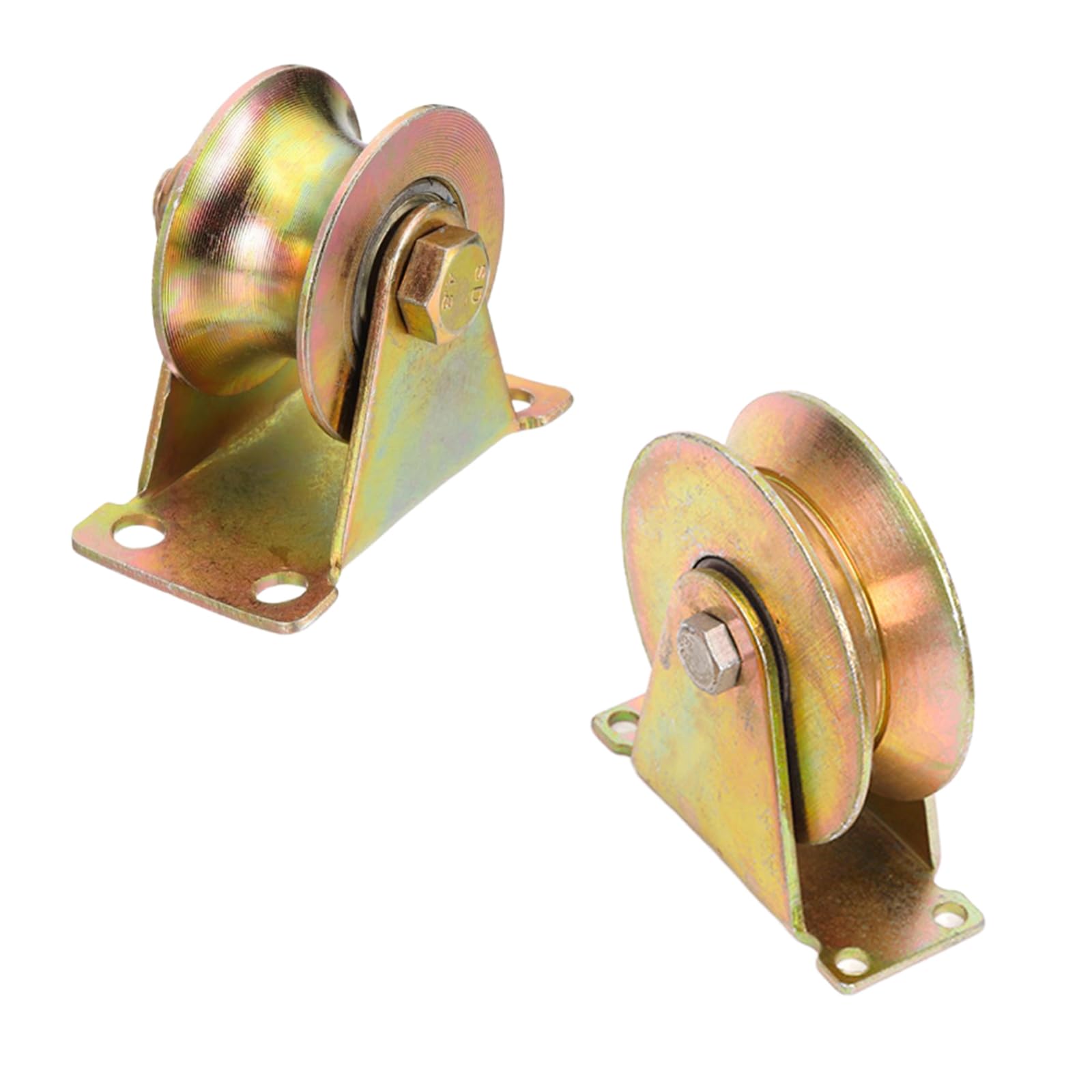 Roulettes à gorge en V U 10 cm pour porte de garage et portails coulissants supportant 200 kg