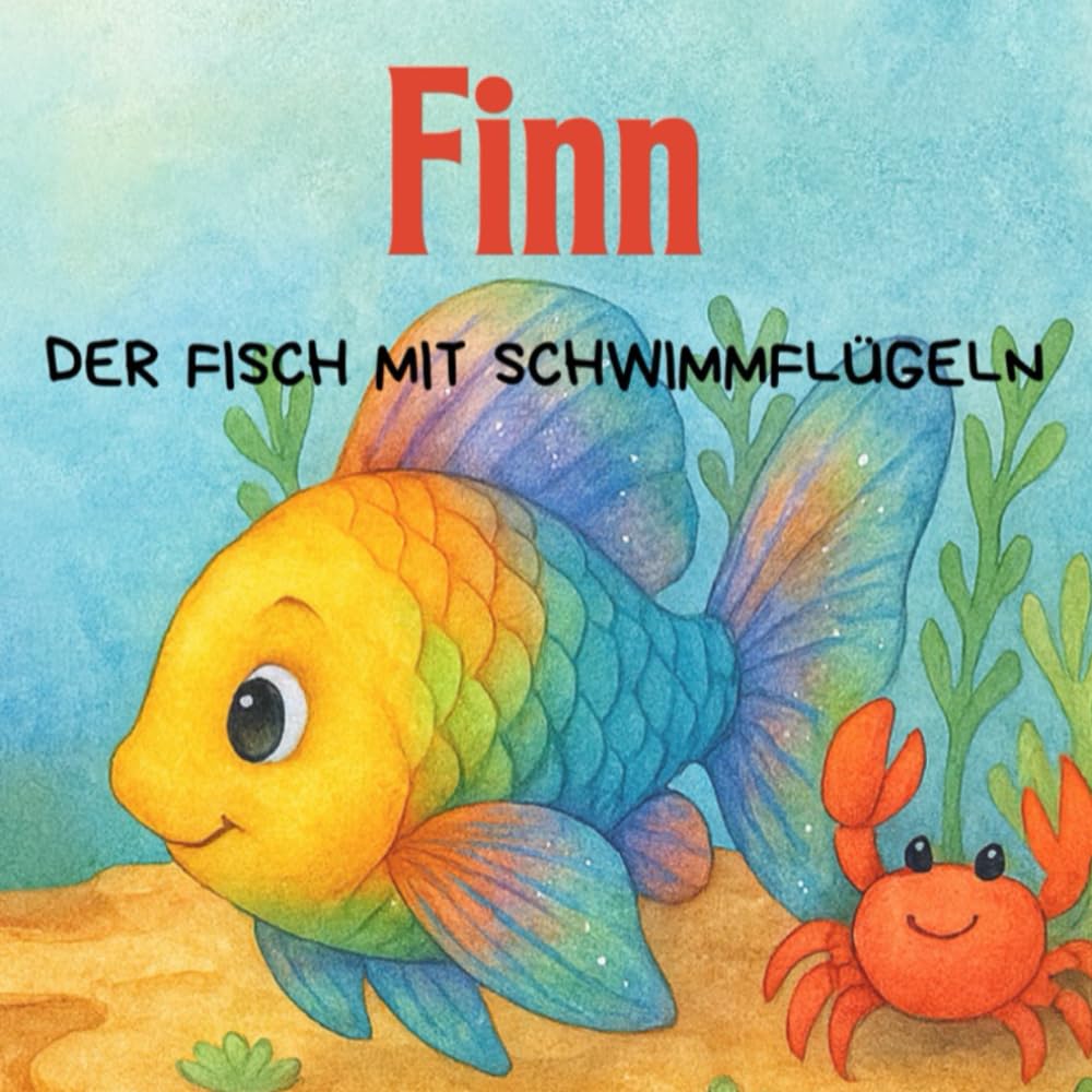 Finn der Fisch mit Schwimmflügeln