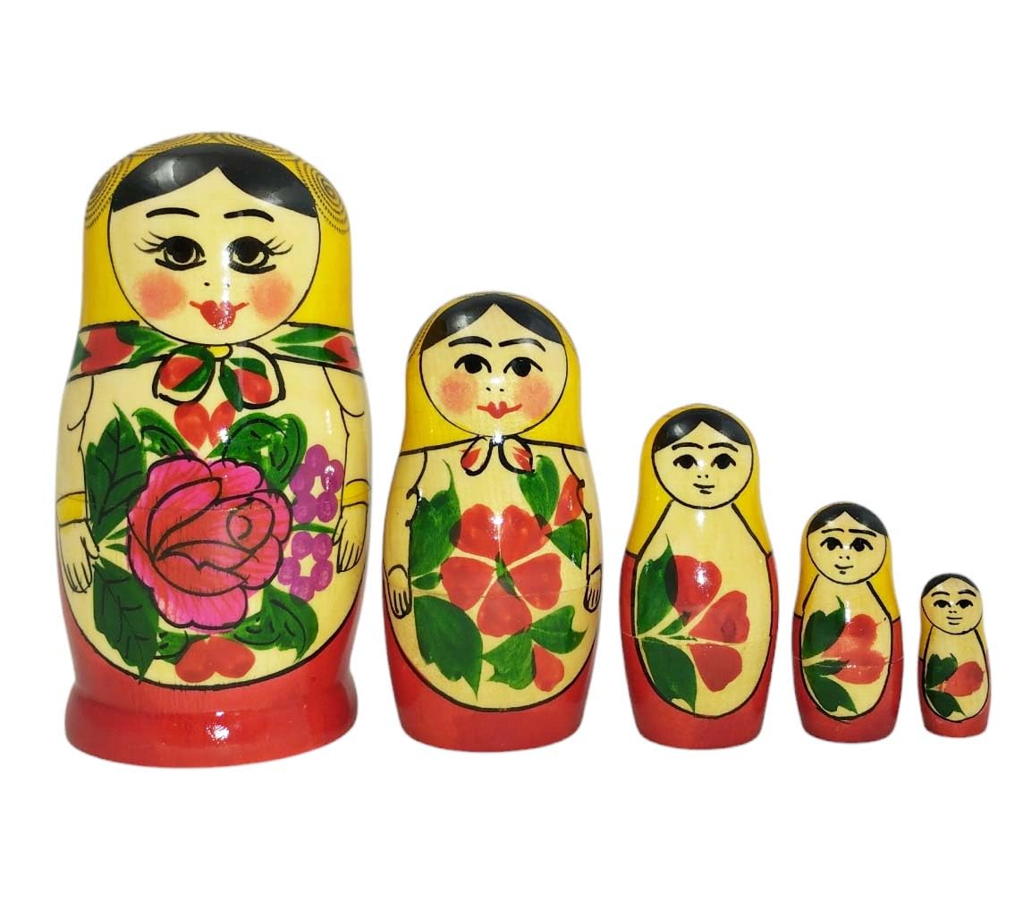 Matriochka Matryoshka 5 poupées à emboîter 11 cm - Poupée en bois