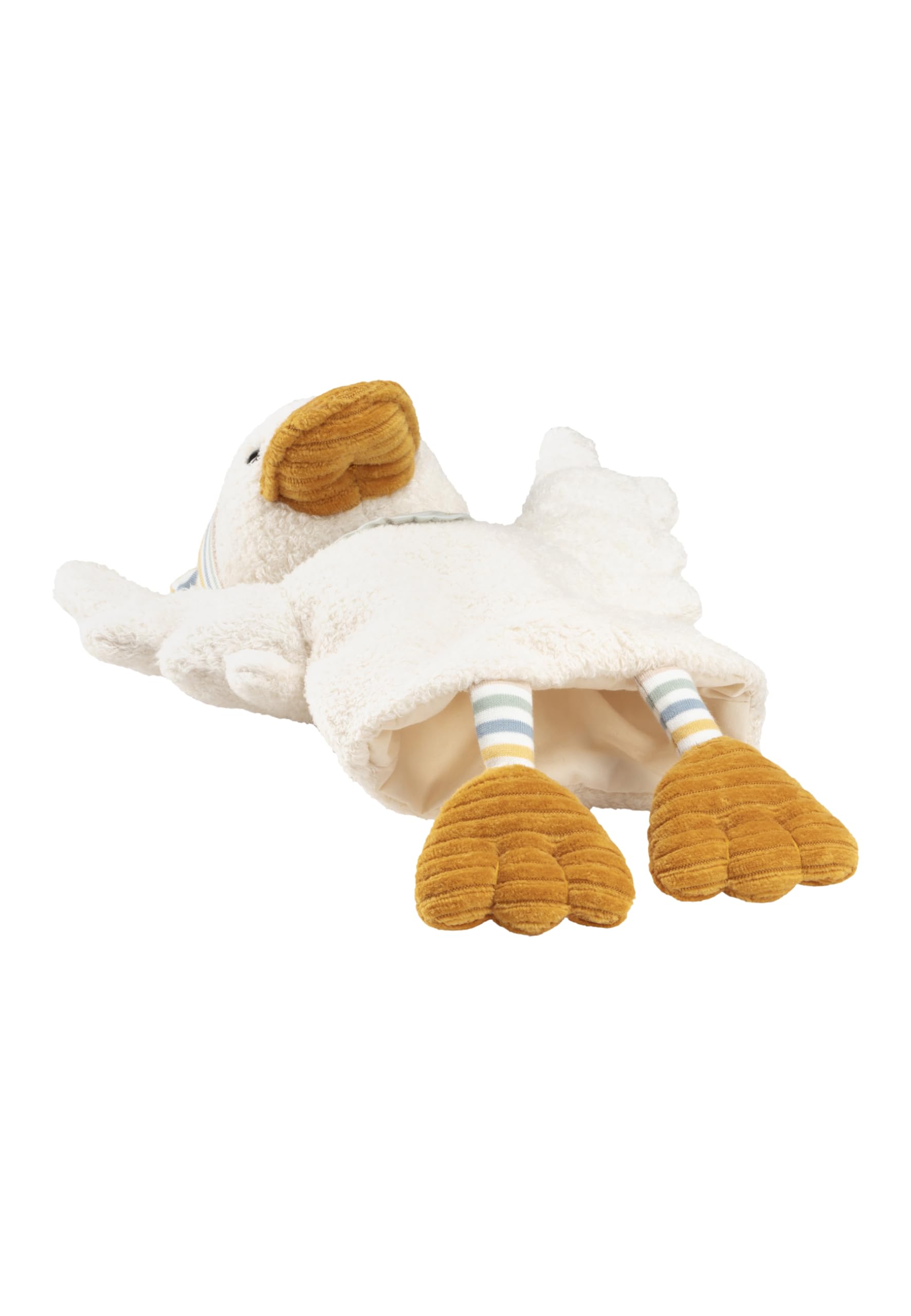 Sterntaler Handpuppe Ente Edda Lou mit Beanie Mütze - weiches Kinder Spielzeug zum Puppentheater, Erzählen, Kuscheln & Sprachförderung – Perfekter Spielkamerad & Geschenkidee, beige