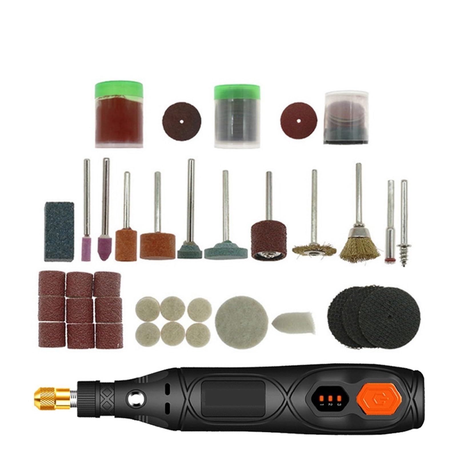 Trapano a batteria Utensile rotante for la lavorazione del legno Incisione fai-da-te for incisore Trapano wireless Mini trapano elettrico smerigliatrice con strumenti Lucidatura, Incisione(Drill Kit2)