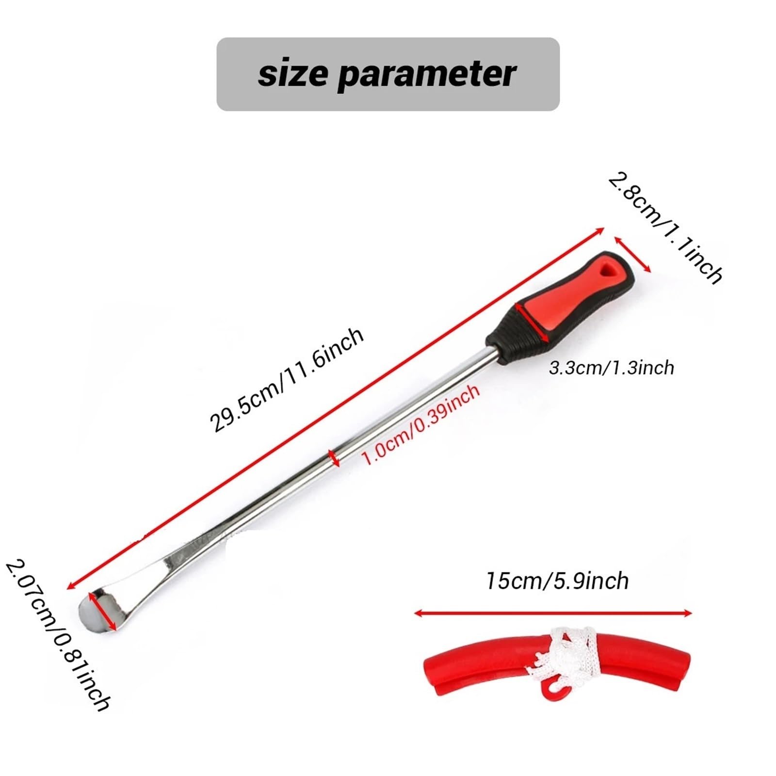 Narzędzia do zmiany opon, łyżki do naprawy opon motocyklowych, zestaw 30 cm, łyżki do rowerów, ochraniacze felg Autotrimgereedschap(7 piece)