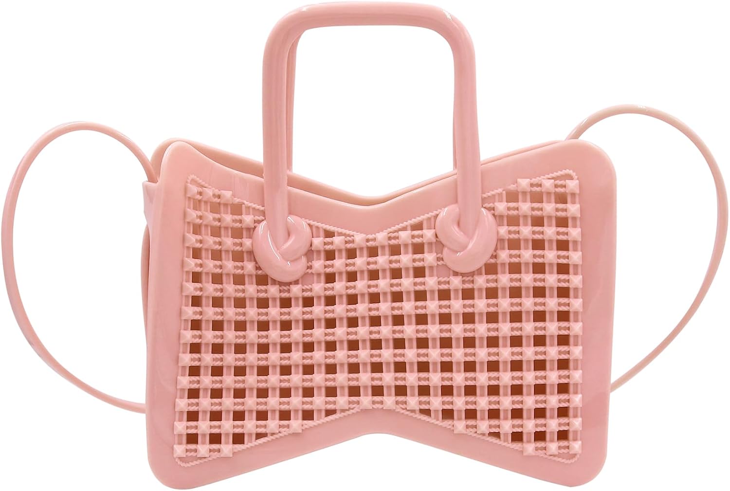 Fashion Jelly Purse Candy Color Mesh Jelly Handbag Satchel Shoulder Bag Trendy Crossbody Purse for Girls Women