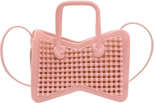 Fashion Jelly Purse Candy Color Mesh Jelly Handbag Satchel Shoulder Bag Trendy Crossbody Purse for Girls Women