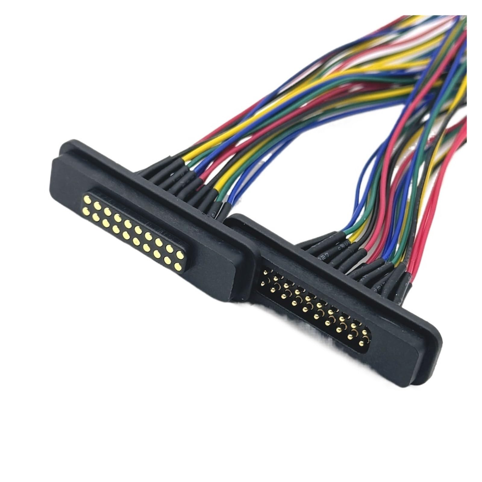 1set 2A 12Pin 20Pin DC Magnetische Pogo Pin Stecker Pogopin Männlich Weiblich Mit Band Kabel Frühling Geladen DC Power buchse(12pin)