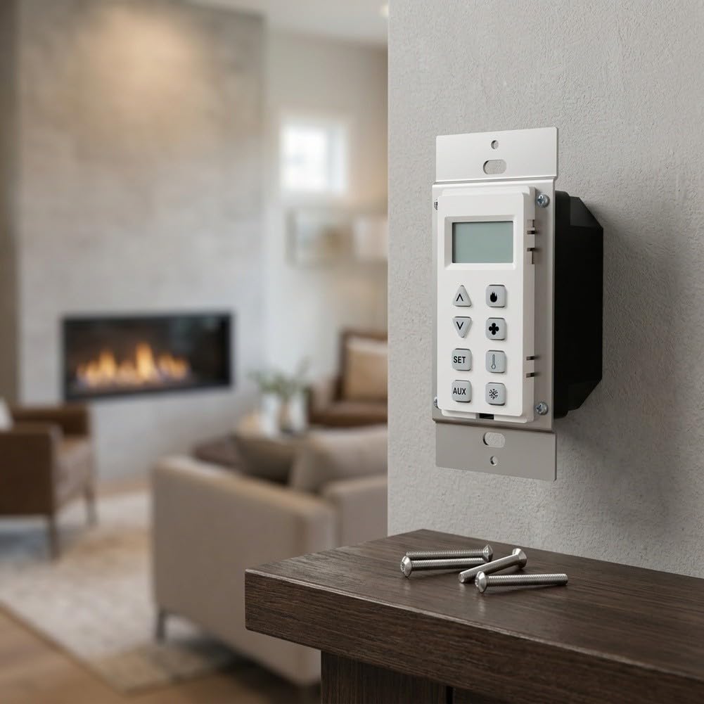 Robusto interruptor de pared de metal y plástico