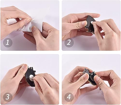 Miniatura 6 de 5 moldes para carrete de insignia con temática de médico y enfermera para resina, moldes de silicona para carretes de insignias con 6 soportes