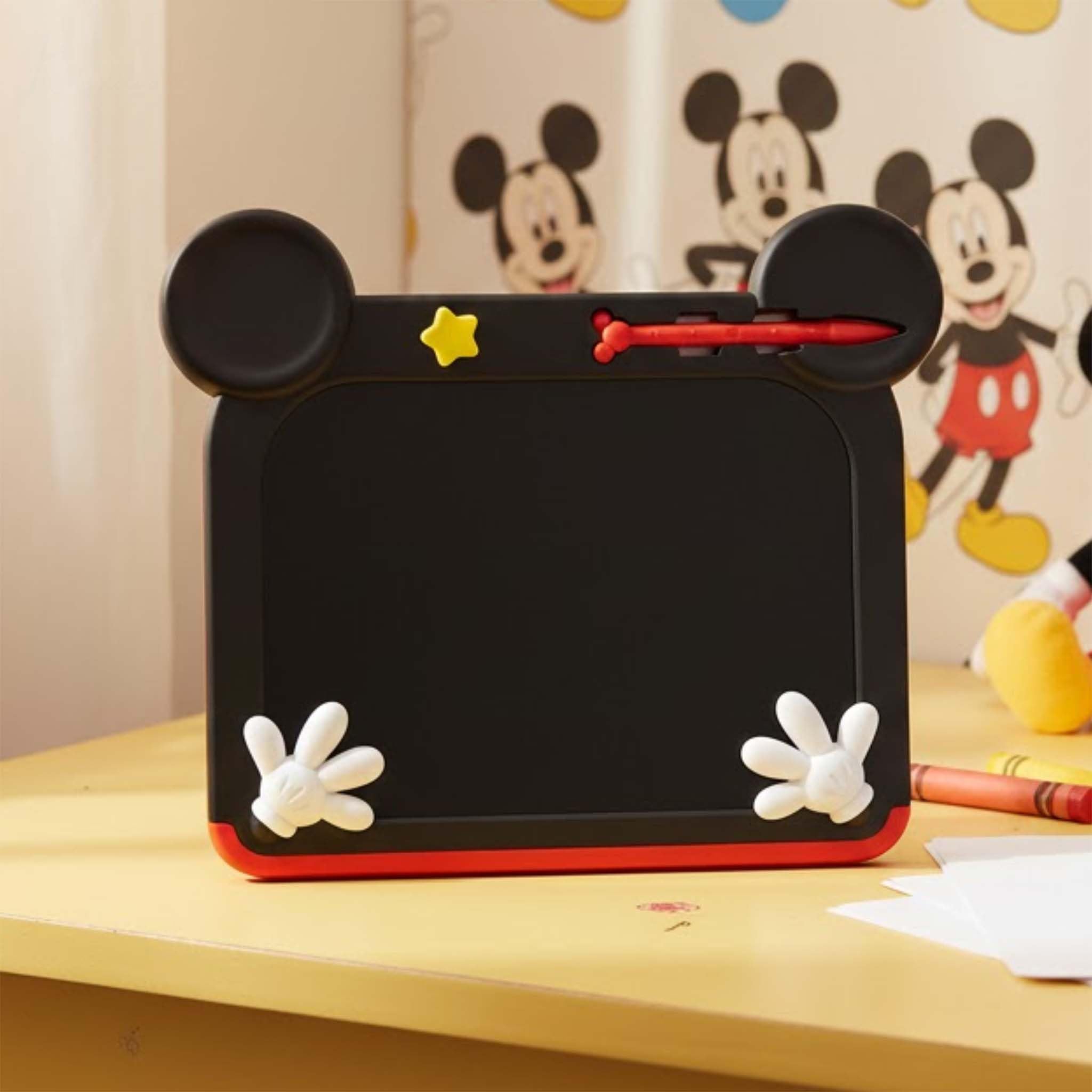 Kriiddaank – LCD Writing Magic Tablet Mickey 8.5 Inch, Electronic Drawing Pad for Kids,Preschool Early Education Toy, Toddler Travel Game for Boys & Girls Ages 3-8 (Red)-image-9