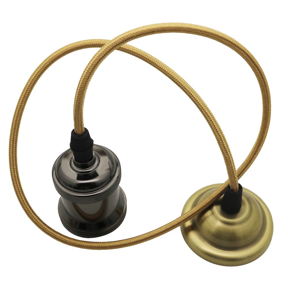 Lampada A Sospensione Vintage Bianca E27 Con Presa Elettrica Glaze|Eclairage Design - ARUM LIGHTING