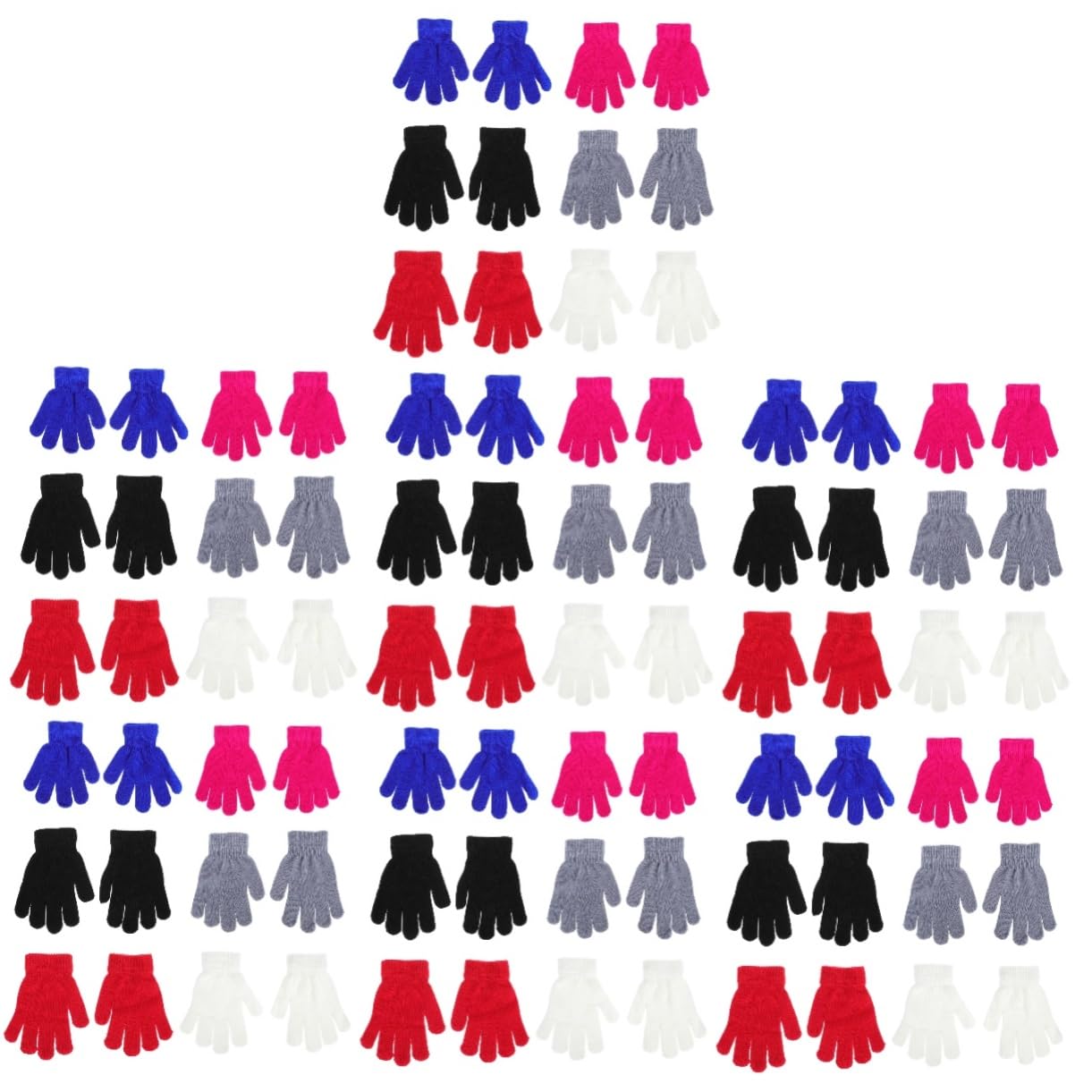 LIFKOME 42pares Guantes De Invierno Para Niño Niña Cálidos y Duraderos Para Actividades Al Aire y Deportes Paquete