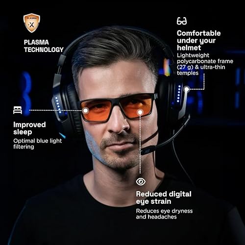 Miniatura 2 de Horus X • Gafas de luz azul para hombres y mujeres | Gafas de bloqueo de luz azul para pantalla antifatiga y migraña ocular | Gafas de juego V3