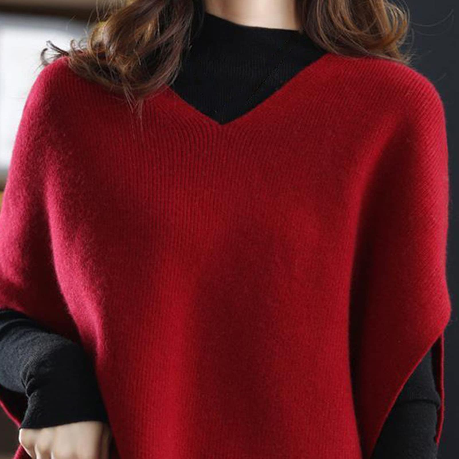 Donne maglia maglione gilet scollo a V maglione spesso autunno inverno oversize senza maniche maglieria abbigliamento quotidiano
