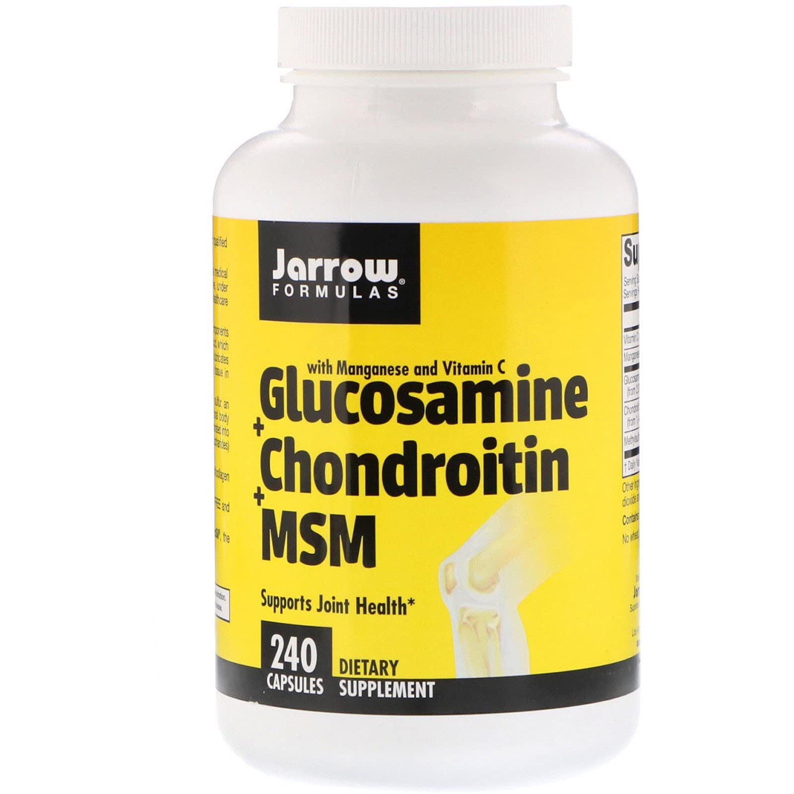 Jarrow Formulas, Glucosamine + Chondroitin + MSM Combination, 240 Capsules
