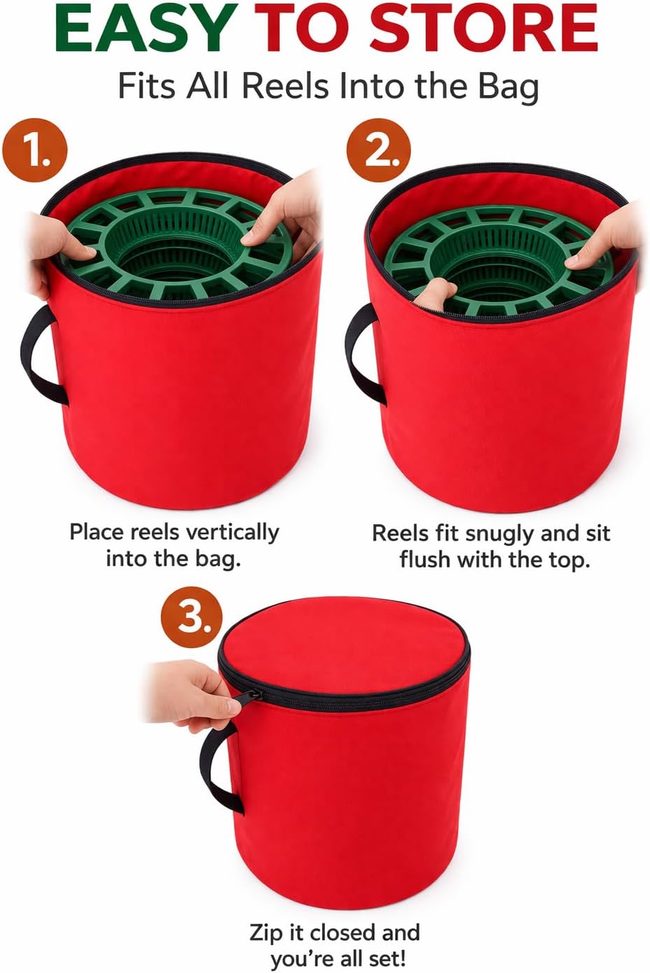 Simple Living Solution's Christmas Light Storage Reel Value Pack (3ct), Great for Storing Christmas Lights, Cable Cords, Extension Cords, Beads and More, Keeps Items Organized and Untangled
