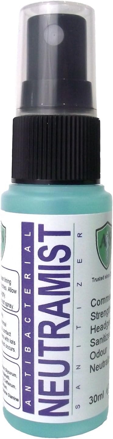 Helmet Fresh Spray Sanitizer Odour Neutraliser Stop Bad Smell Sweat Build Up Fast Dry No Foam Mist for Cleaning Safety Helmet Lining Used by Commercial Venues Karting (2 x 50ml)