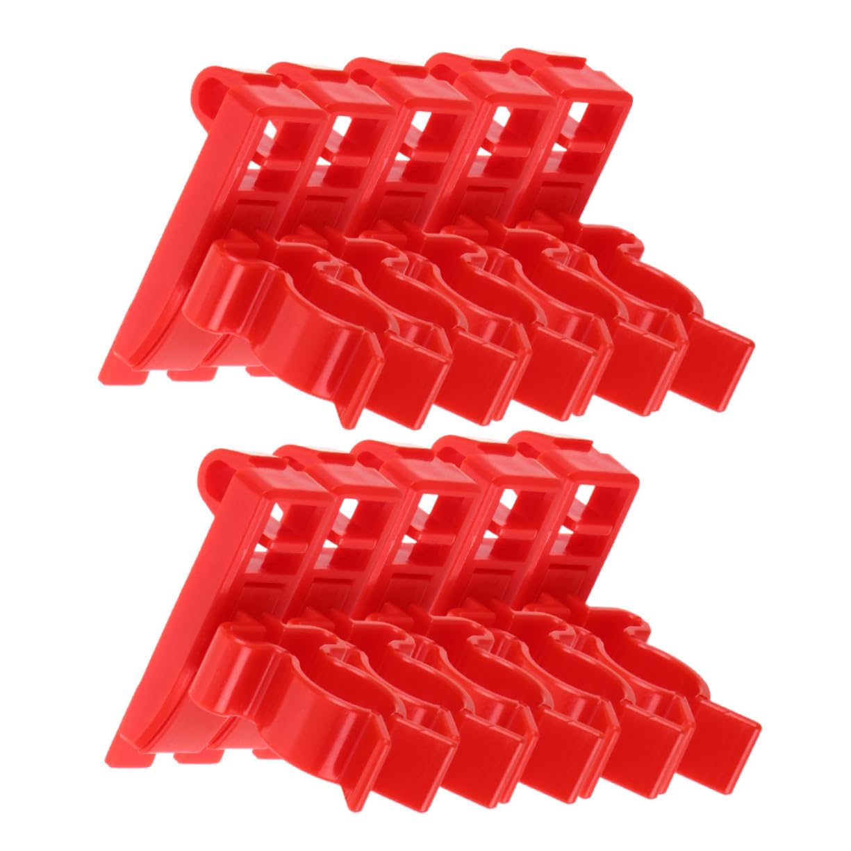 OUNONA Space-Saving Tool Organizer 10 Pcs Pegboard Hangers Wall-Mounted Hooks for Power Tools Garage Workshop Office Storage