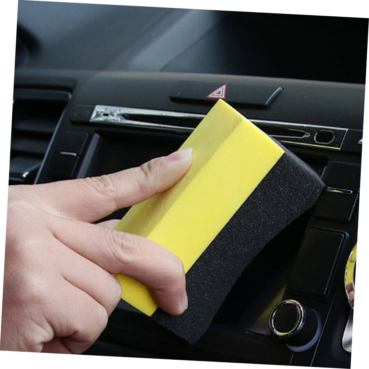 Ciieeo Esponja De Lavado De Autos Limpieza Largo Neumático Almohadilla Aplicadora De Cera para Autos Esponjas De Coche para Lavar Compuesto PE 10 Piezas*4