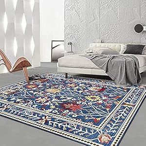 Tapijten Perzische stijl blauw100X160cm Antislip Waterdichte Anti-bacteriële Mat Comfort Matten All-Purpose Vloermatten…