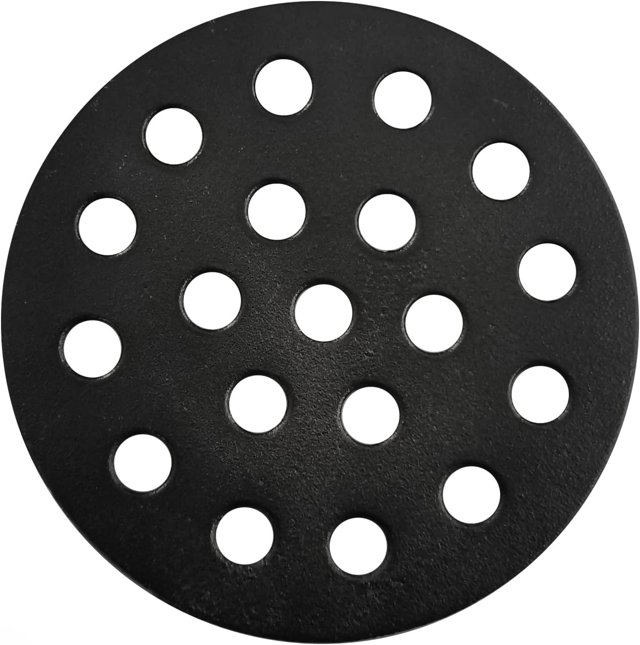 6.5" Cast Iron Bottom Fire Grate, BBQ High Heat Charcoal Plate for S/Mini/Medium Big Green Egg Fire Grate Grill Charcoal Replacement Accessories 6.5in