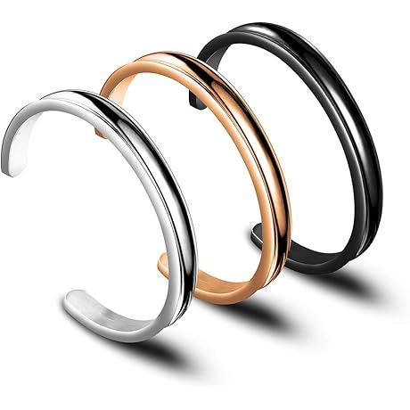Zuo Bao Hair Tie Bangle: Polished Grooved Adornment