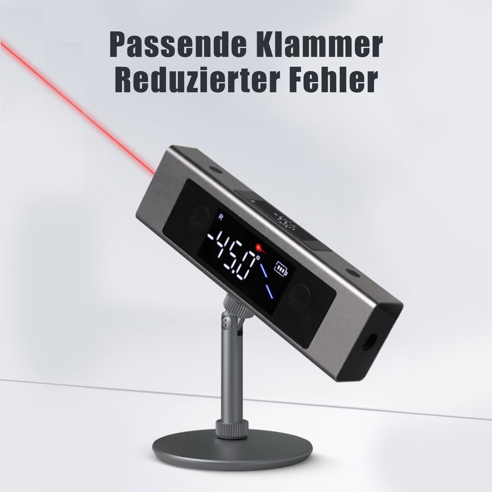 Laserowa Linijka Kątowa Linijka Poziomująca Wyświetlacz LED Cyfrowy Przyrząd Pomiarowy Narzędzie Robocze Jednostronny Ręczny Cyfrowy Miernik Kąta