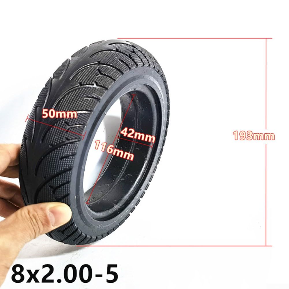 Pneumatici pieni per Monopattino Elettrico, Pneumatici pieni da 8 Pollici 8X2.00-5, Ruote antiforatura e antiforatura per Monopattino Elettrico, sostitutivi per Auto con Batteria?