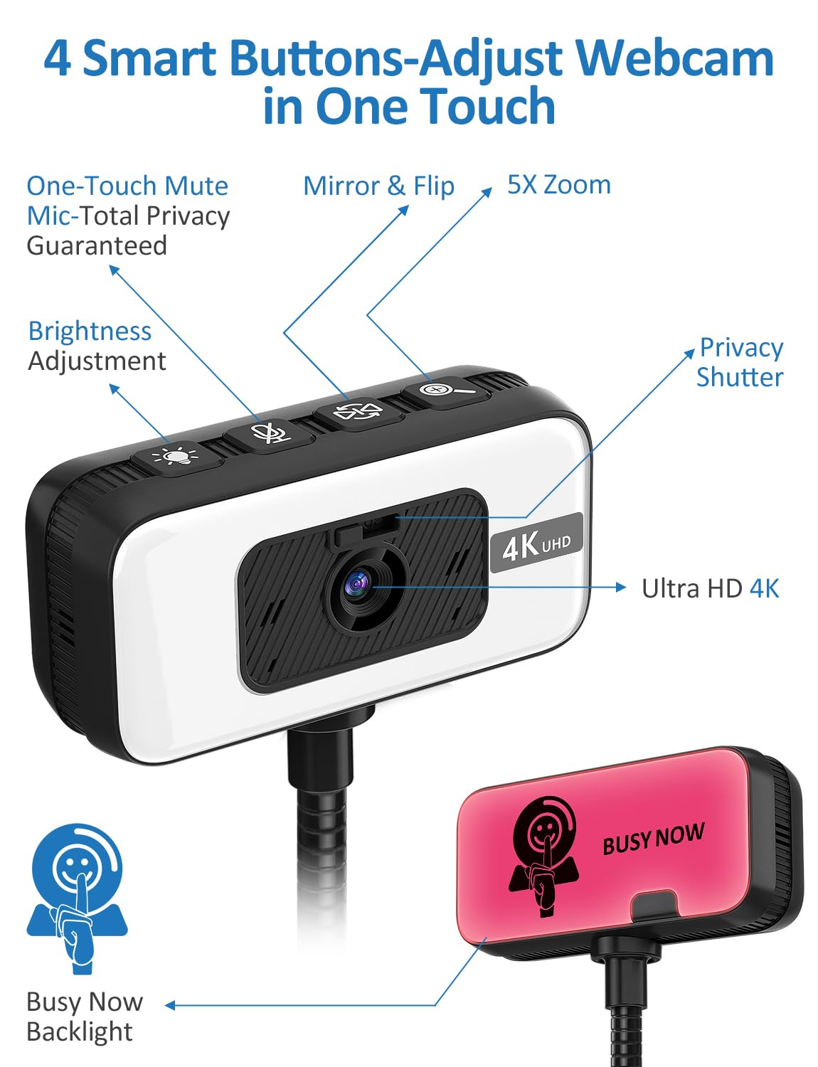 Webcam 4K per laptop