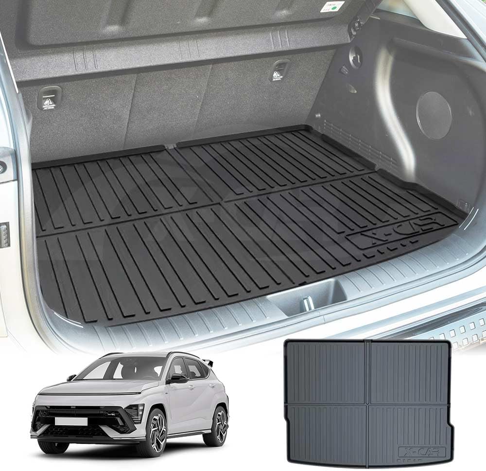 X-CAR Boot Liner for Hyundai Kona 2023-2025 All Weather Heavy Duty ...